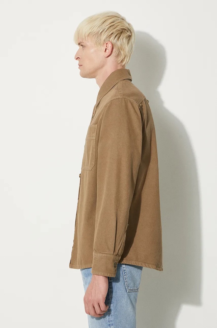 A.P.C. camicia Surchemise Basile Brodee COGZV.H02918.CAC marrone AW24