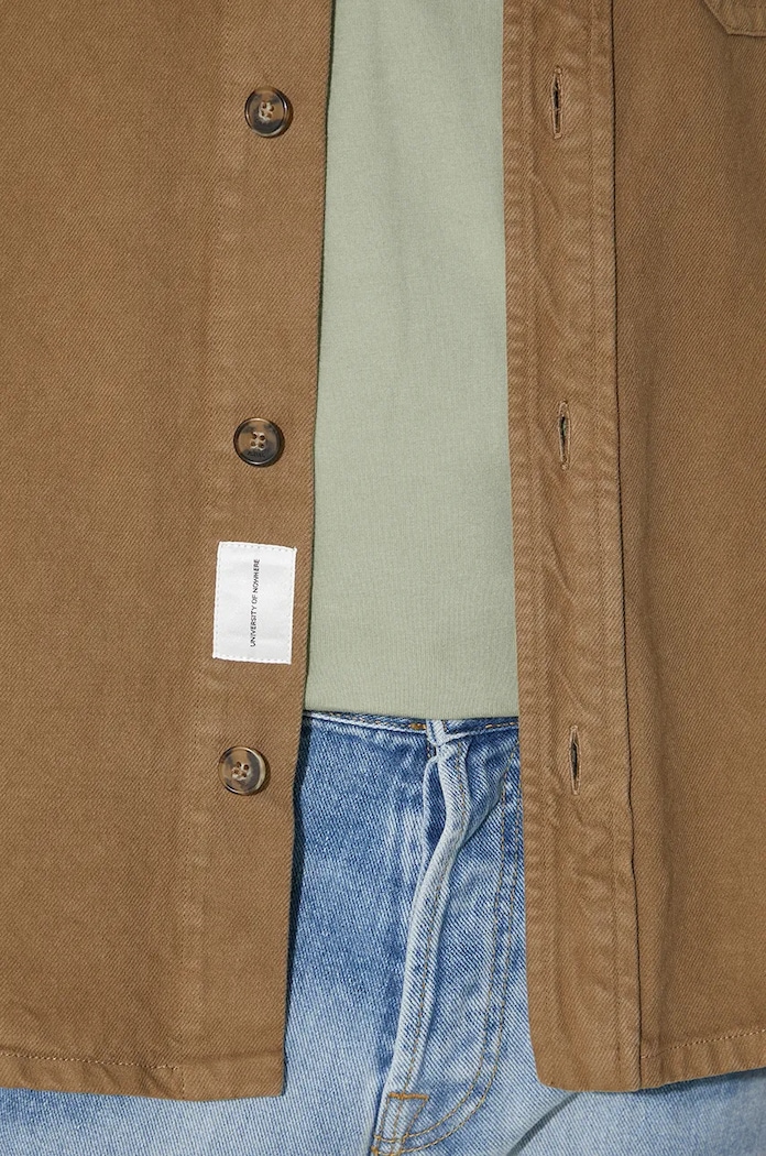 A.P.C. camicia Surchemise Basile Brodee marrone COGZV.H02918.CAC
