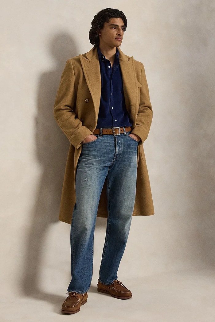 Odzież Polo Ralph Lauren Koszula męska bawełniana 21W Corduroy 710853123 granatowy