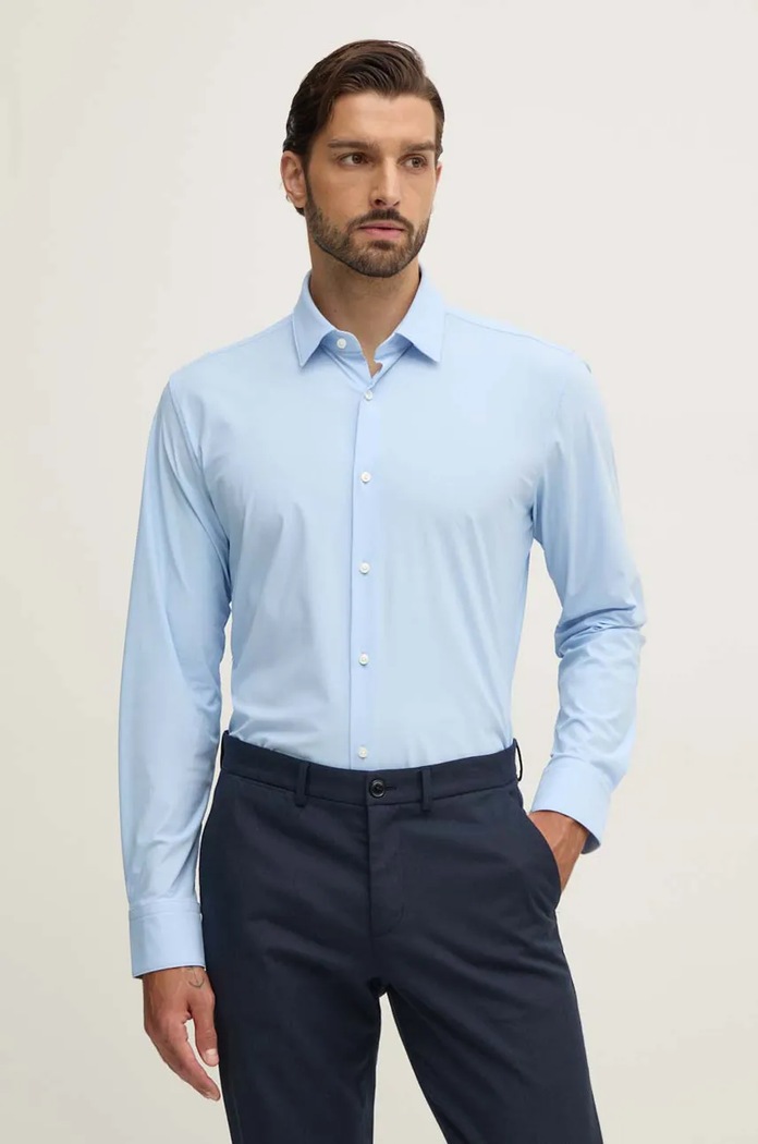 BOSS Cămașă P-HANK-s-kent-C1-222 albastru 50503554