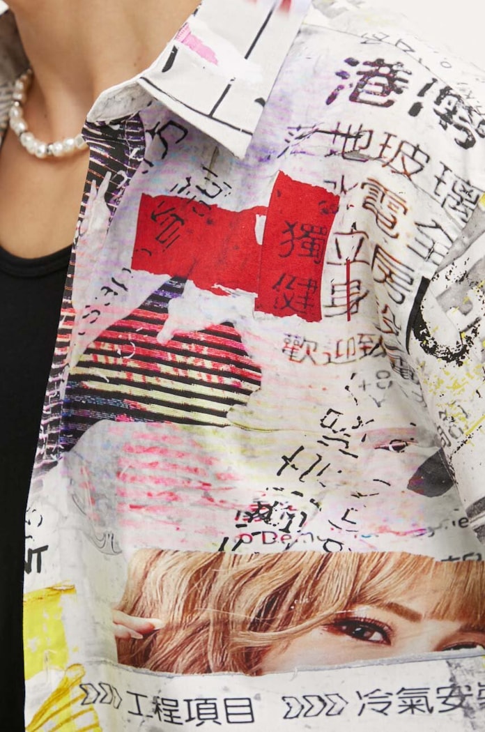 Desigual koszula bawełniana AMAURY 24WMCW11 szary