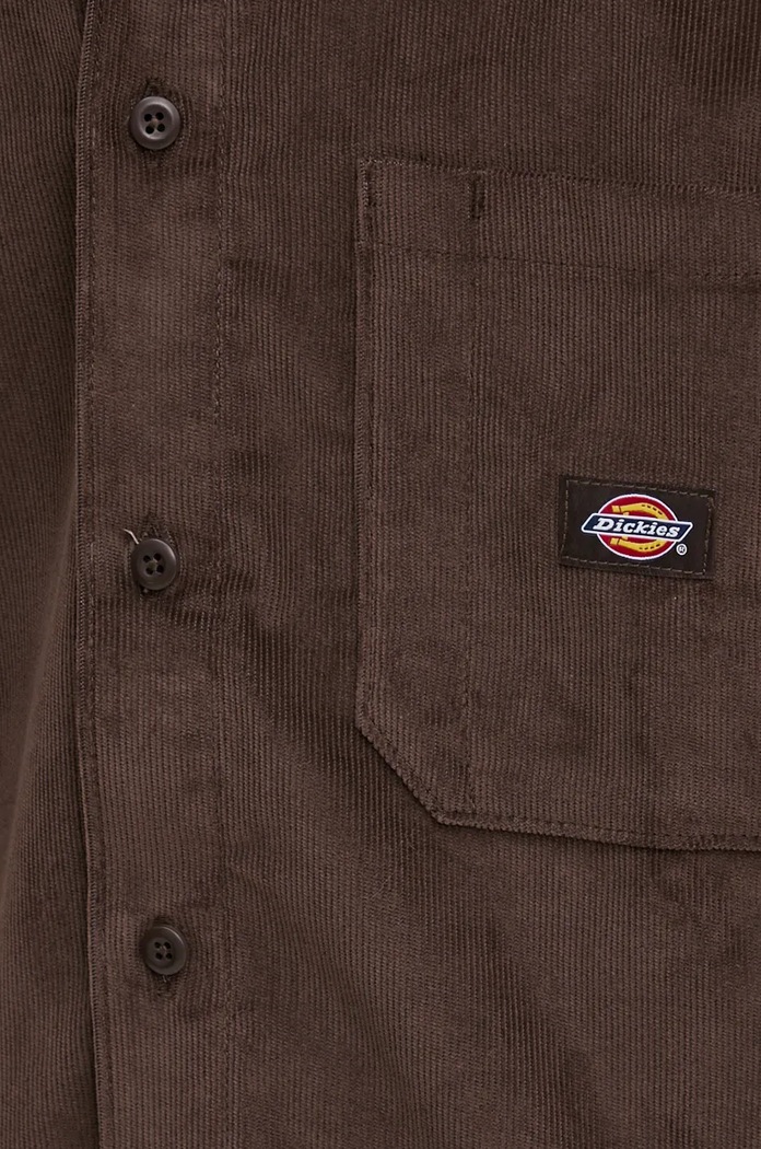 Manšestrová košile Dickies CORDUROY DK0A8652 hnědá