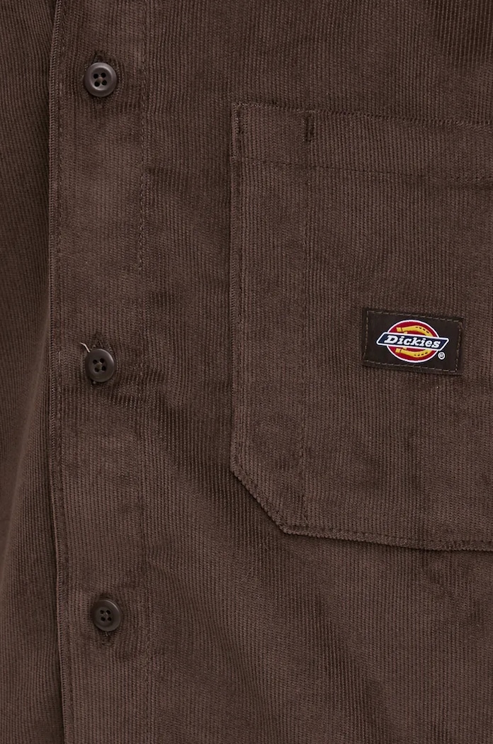 Manšestrová košile Dickies CORDUROY DK0A8652 hnědá