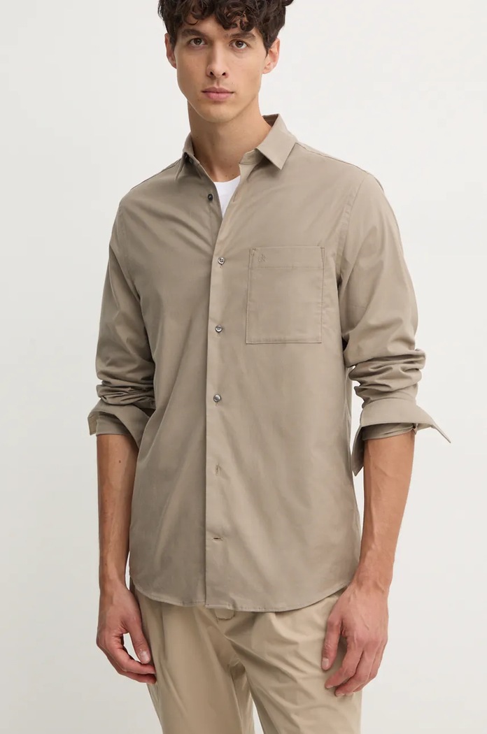 Koszula Calvin Klein K10K113621 zielony