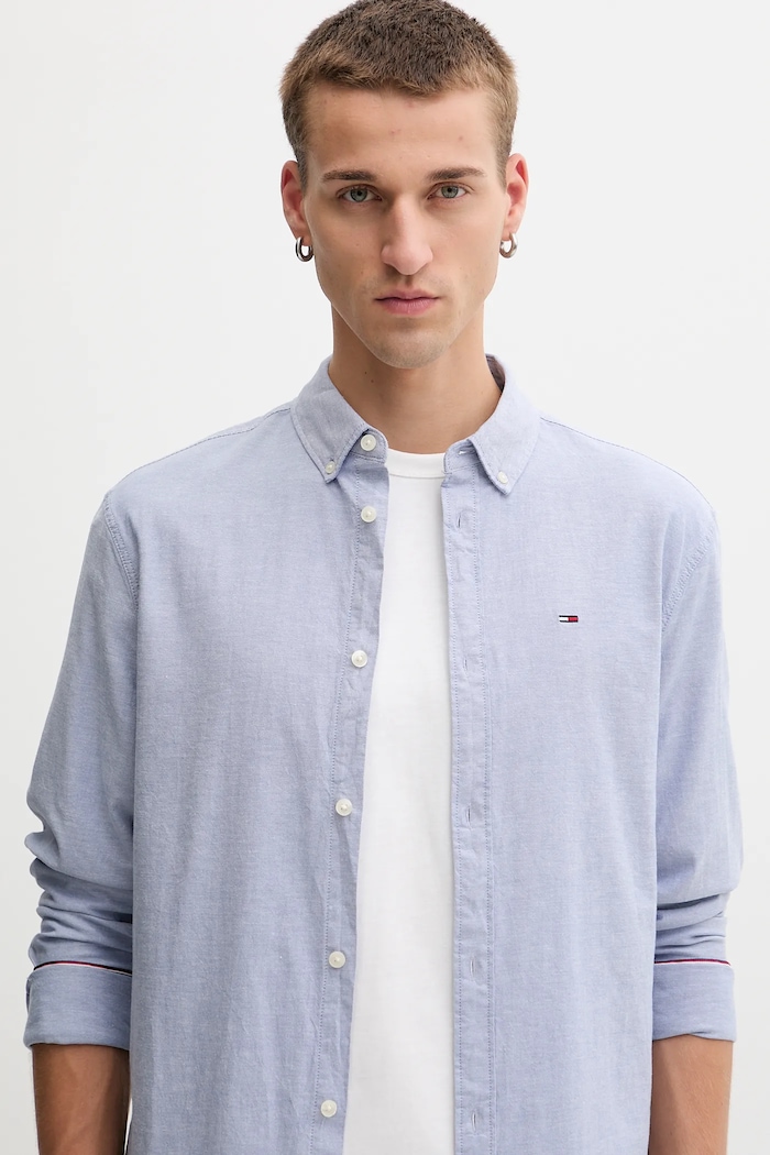 Tommy Jeans cămașă albastru DM0DM09594