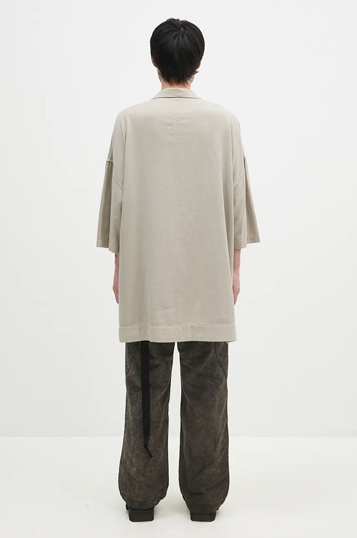 Одежда Хлопковая рубашка Rick Owens Magnum Tommy DU02D2290.CFL бежевый