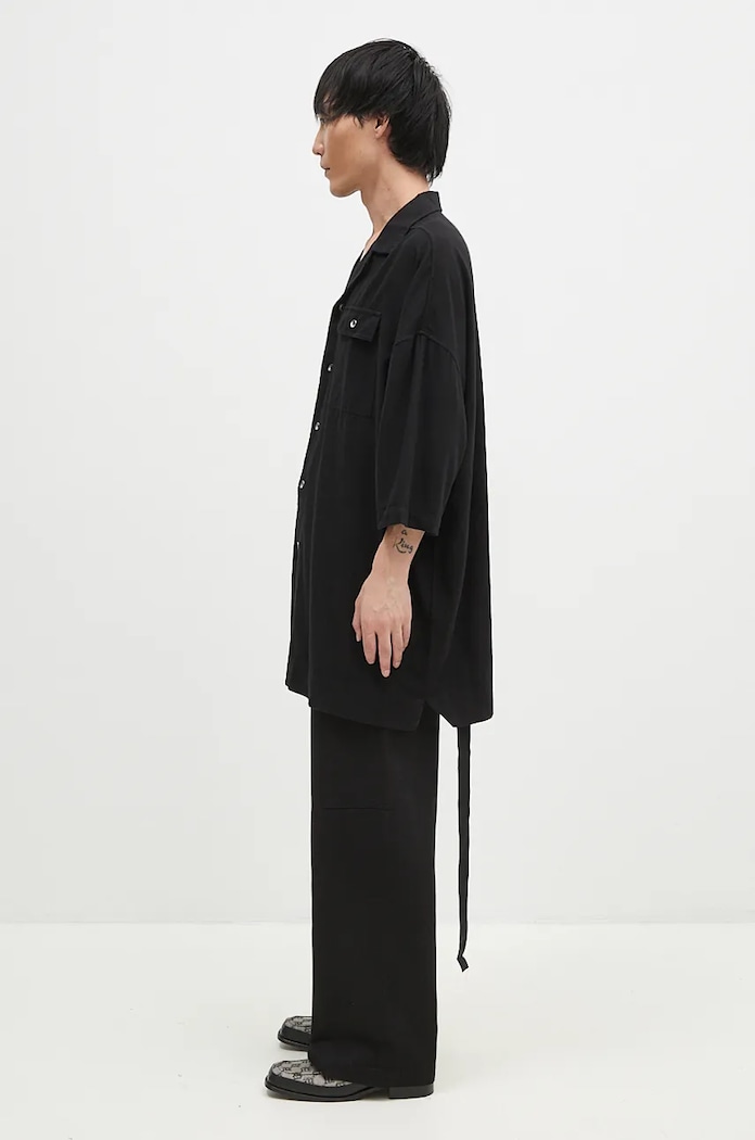 Rick Owens koszula bawełniana Magnum Tommy DU02D2290.CFL czarny AW24
