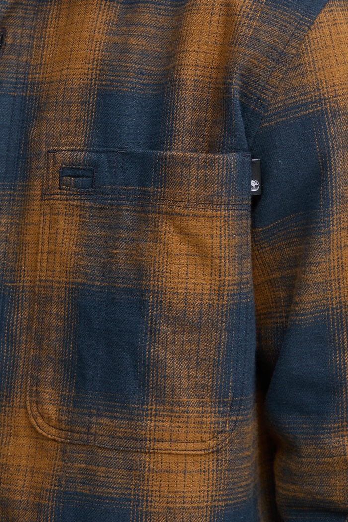 Timberland camicia in cotone TB0A6V3PB681 blu navy AW24