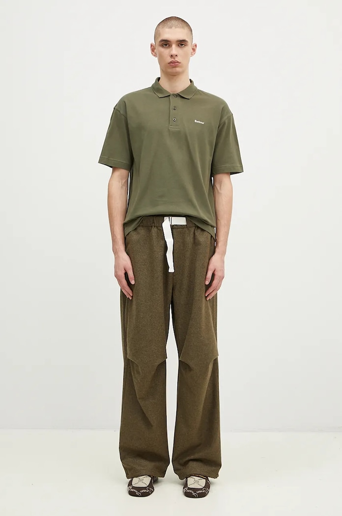 Polo bawełniane Dunand OS Polo Shirt Barbour zielony MML1426