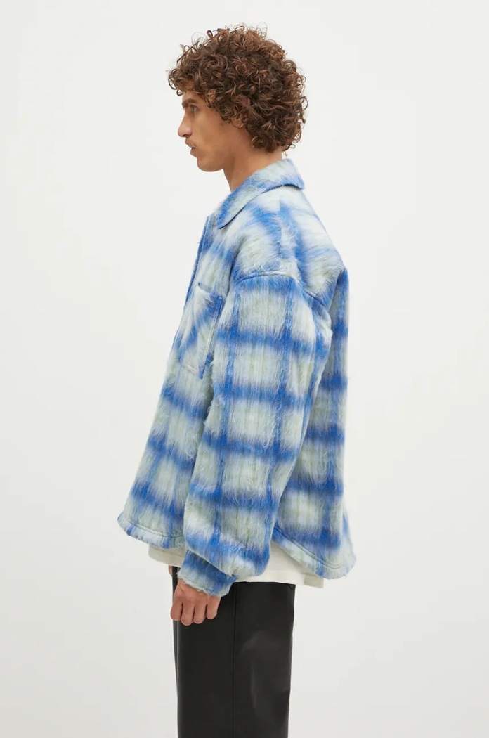 Πουκάμισο μπουφάν Represent Textured Overshirt MLM2160.196 μπλε AW24