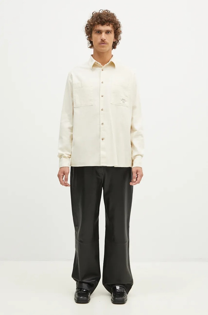 Barbour koszula bawełniana Angelo Relaxed MSH5521 beżowy