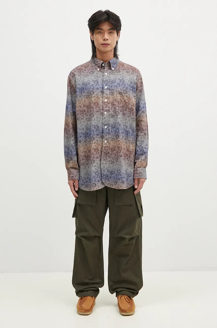 Бавовняна сорочка Engineered Garments 19 Century BD Shirt 24F1A001 барвистий