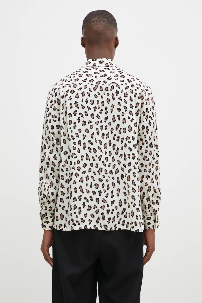 Ρούχα Πουκάμισο Wacko Maria Hawaiian Shirt L/S 24FW.WMS.HI02 μπεζ