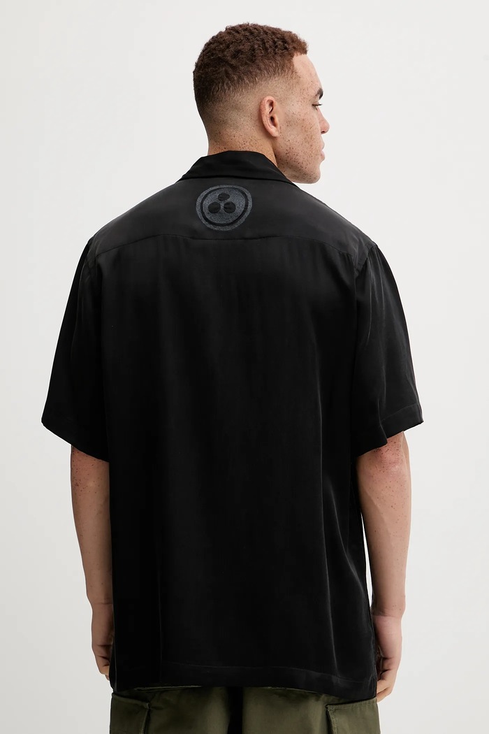 Odzież Maharishi koszula Peace Dove Embroidered Shirt 5326.BLACK czarny