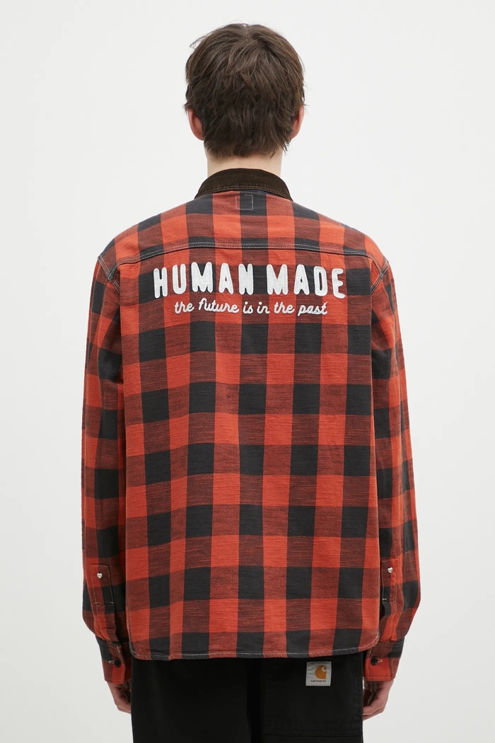 Дрехи Риза Human Made Scout Shirt HM28SH015 син
