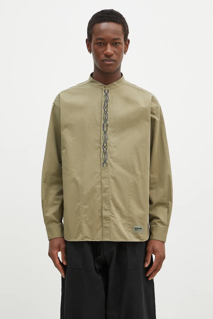 NEIGHBORHOOD camicia in cotone regolare verde 242AQNH.SHM04