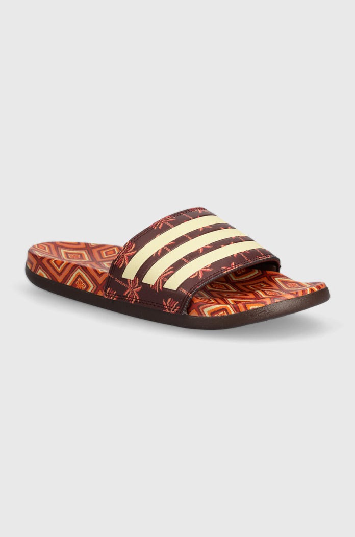 Pantofle adidas Adilette bez podpatku hnědá IH2136