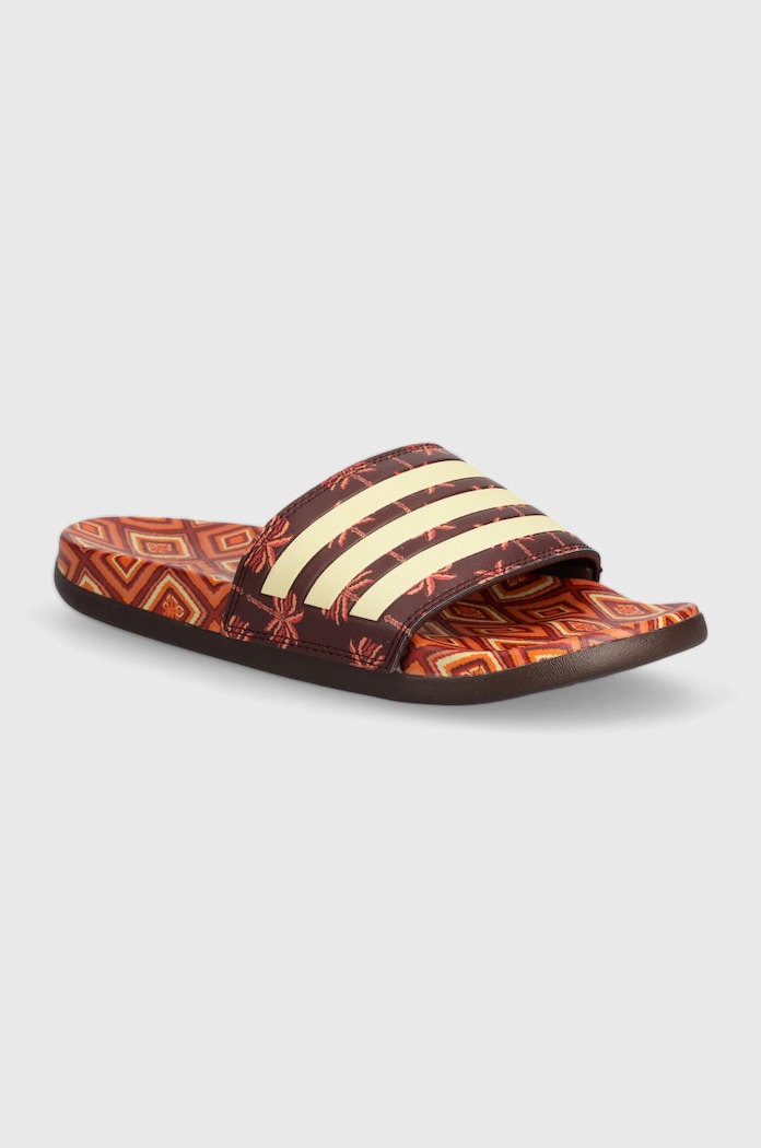 Pantofle adidas Adilette bez podpatku hnědá IH2136