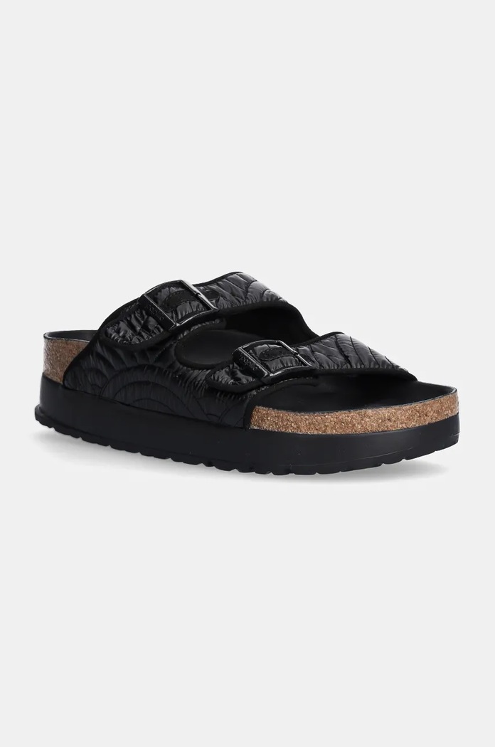 Šľapky Birkenstock Arizona Platform Flex Birkenstock x Papillio platforma čierna 1028422