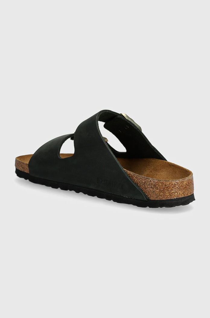 Boty Nubukové pantofle Birkenstock Arizona 1028030 zelená