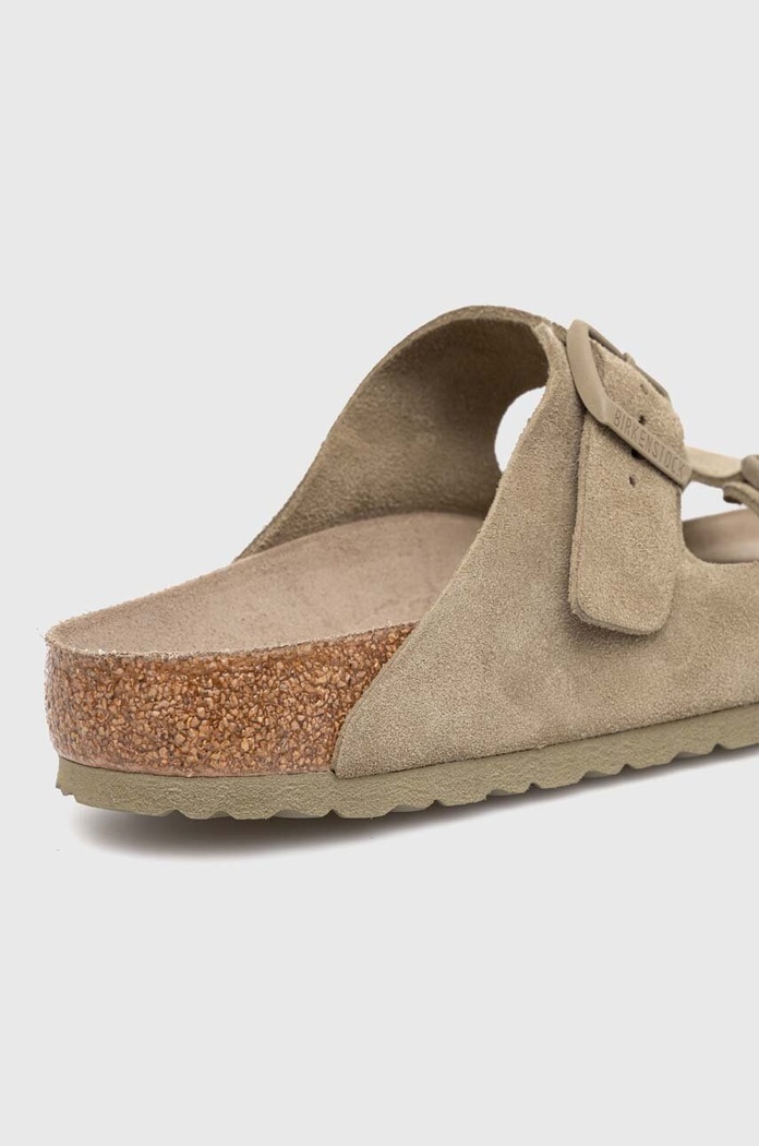 Boty Semišové pantofle Birkenstock Arizona SFB 1019045 zelená