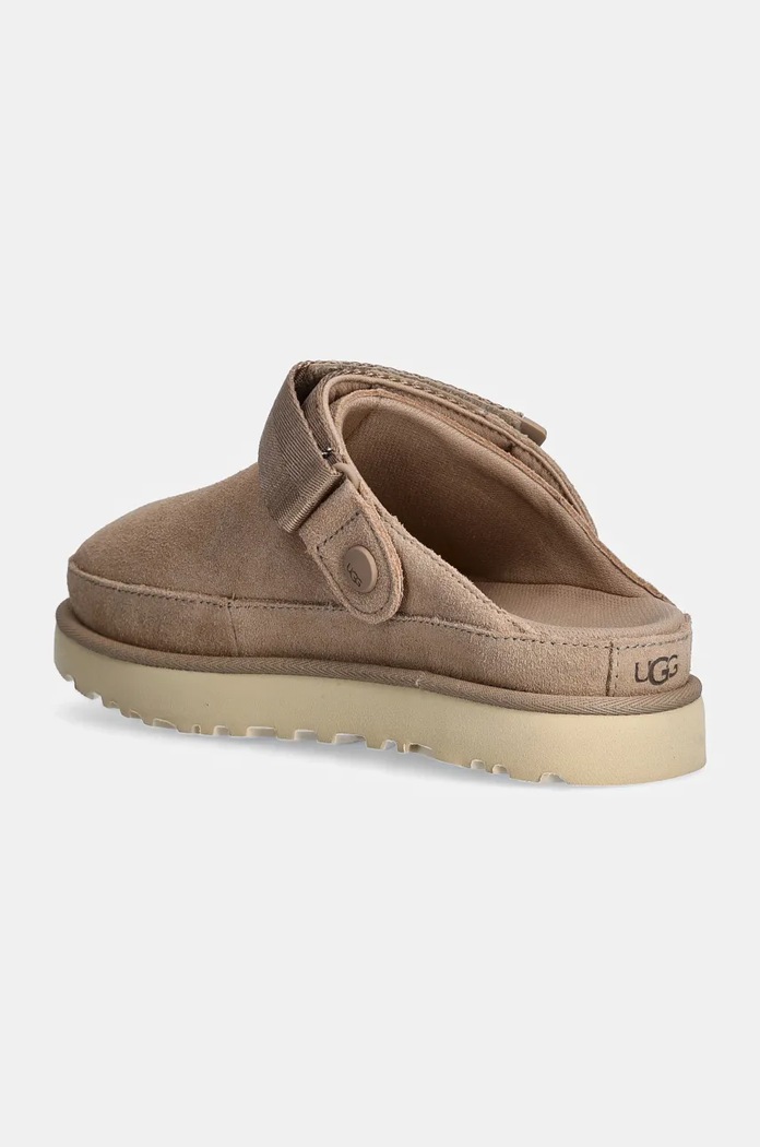 Obuv Detské semišové šľapky UGG Goldenstar Clog 1138252.SAN béžová