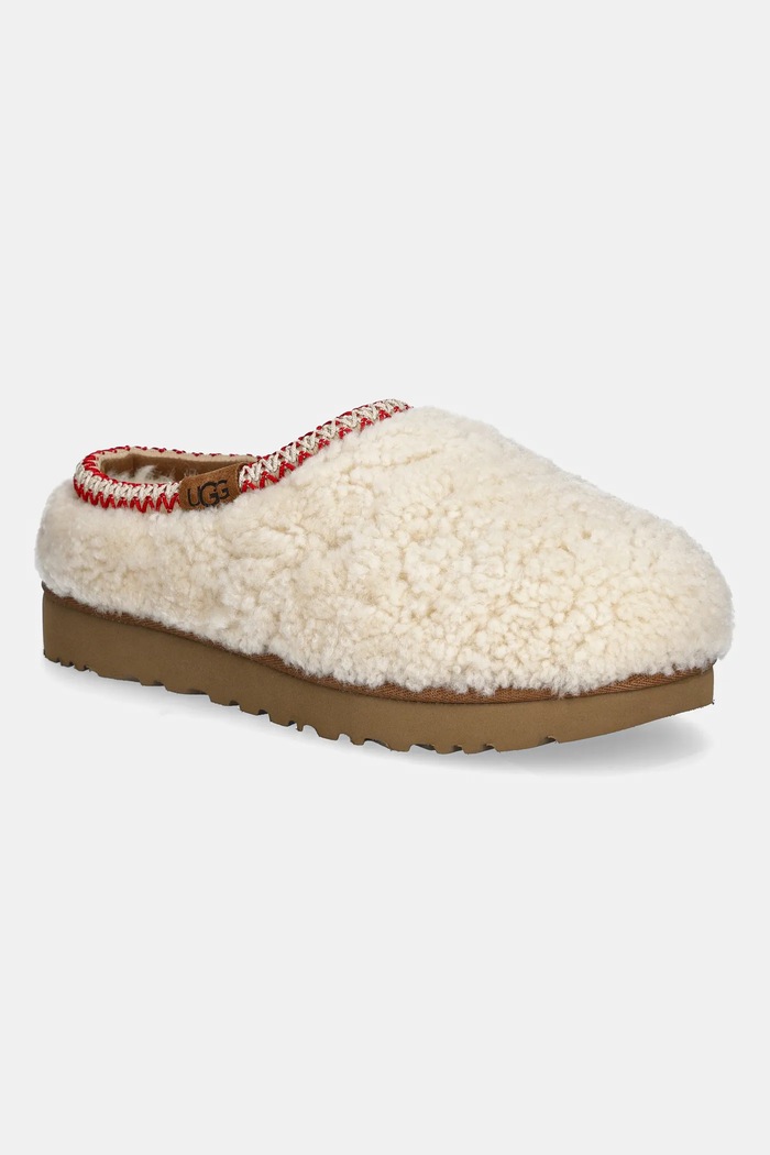 UGG slippers Tasman Maxi Curly Loungewear beige 1158356.NAT