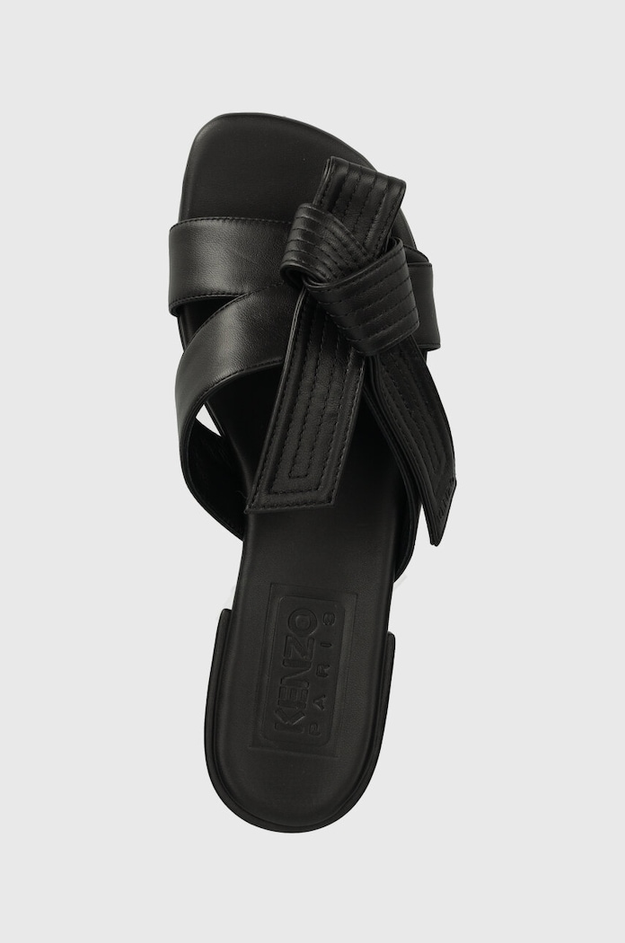 Δερμάτινες παντόφλες Kenzo Oki Leather Mules μαύρο FE62MU125L79.99
