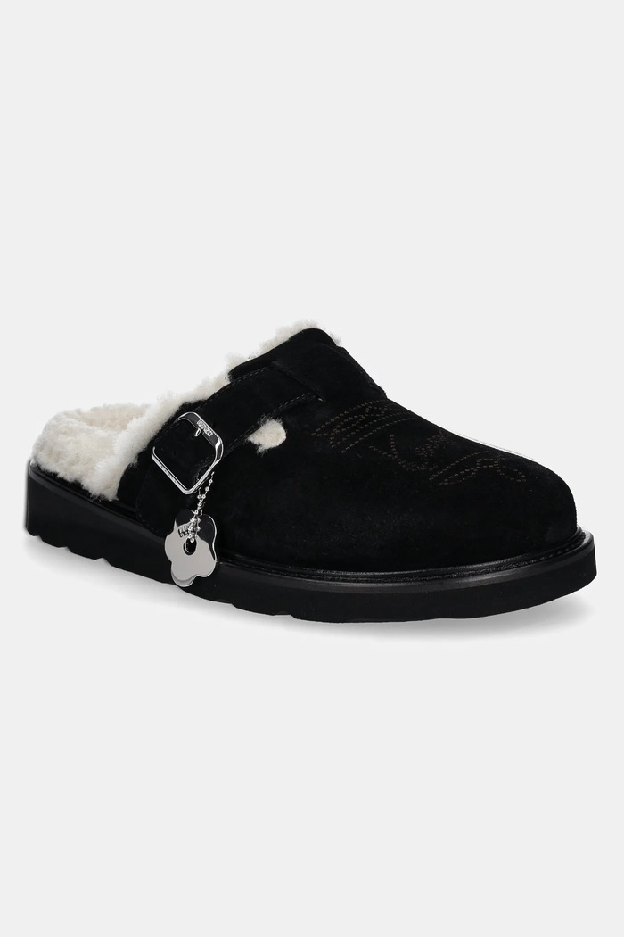 Semišové pantofle Kenzo Matto Clogs semišová kůže černá FE62MU051L58.99