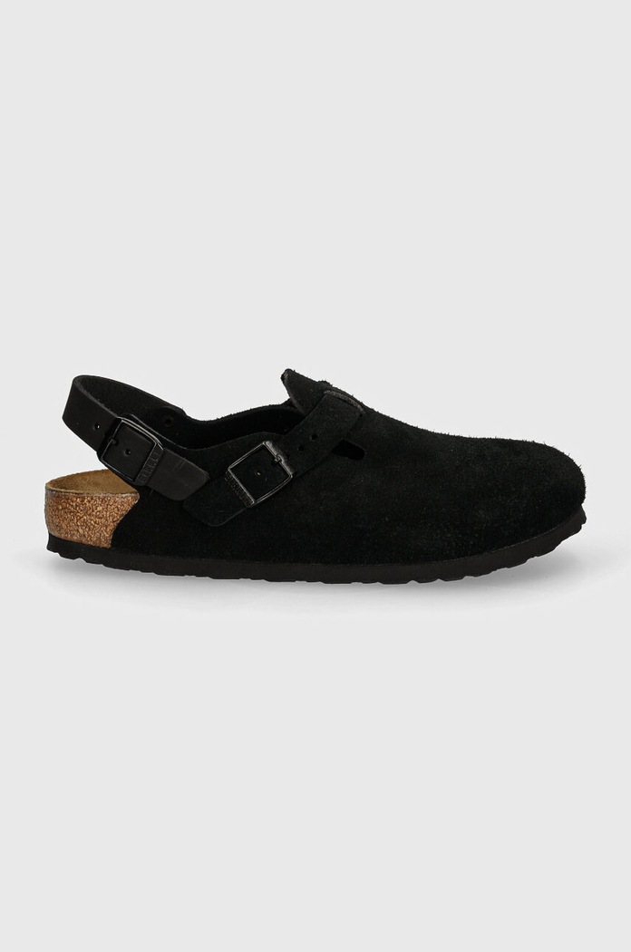 Замшевые сандалии Birkenstock Tokio 1028348 чёрный AW24