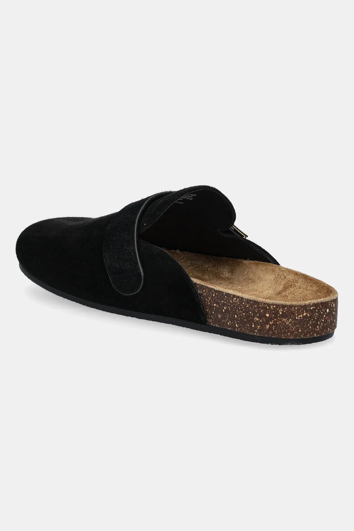 Obuv Semišové šľapky Tory Burch Mellow Mule 154446.006 čierna