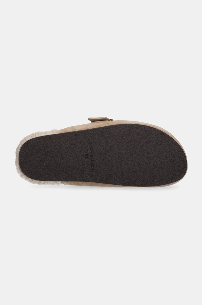 Παντόφλες σουέτ Tory Burch Mellow Shearling Mule 163612.250 μπεζ