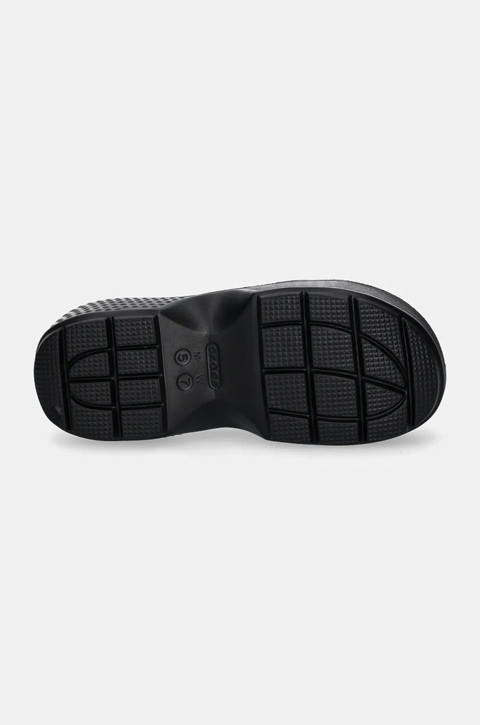 Šľapky Crocs Stomp Metallic Loafer Clog 210363.01V strieborná