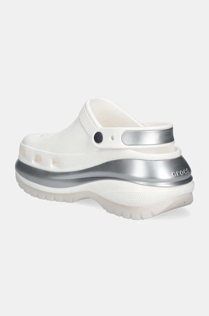 Cipők Crocs papucs Mega Crush Metallic Clog 210368.138 fehér