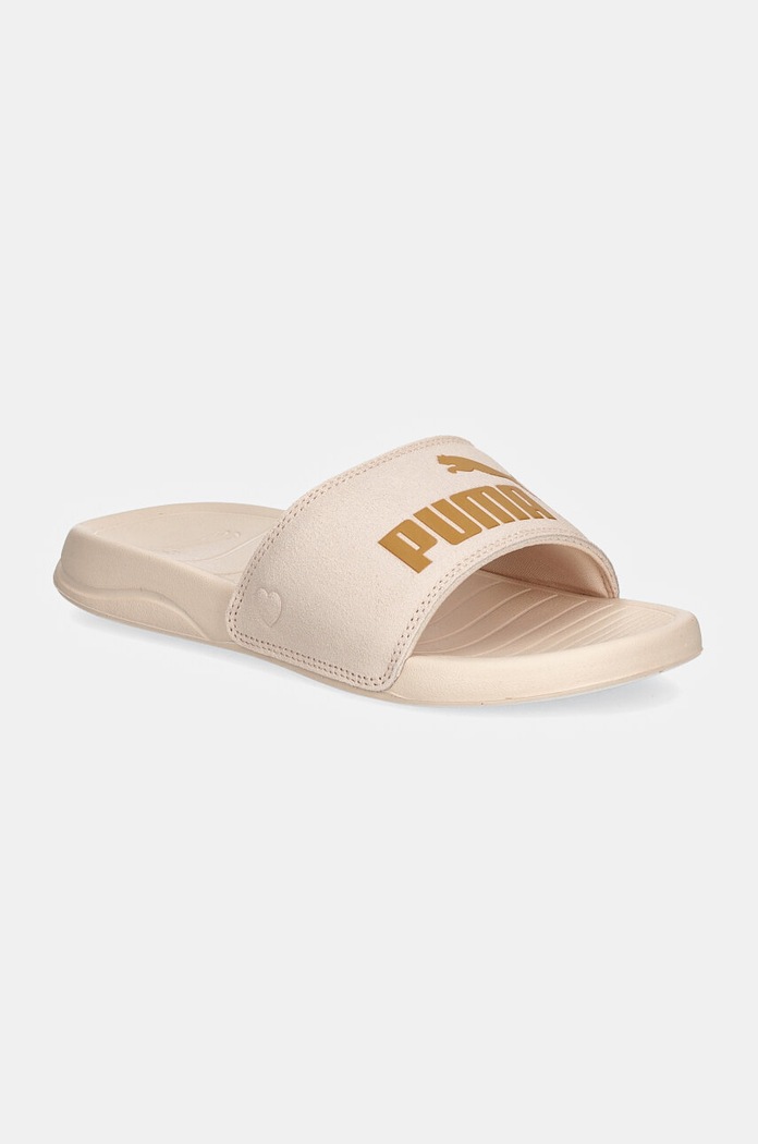 Semišové pantofle Puma Popcat 20 Coquette semišová kůže růžová 398491