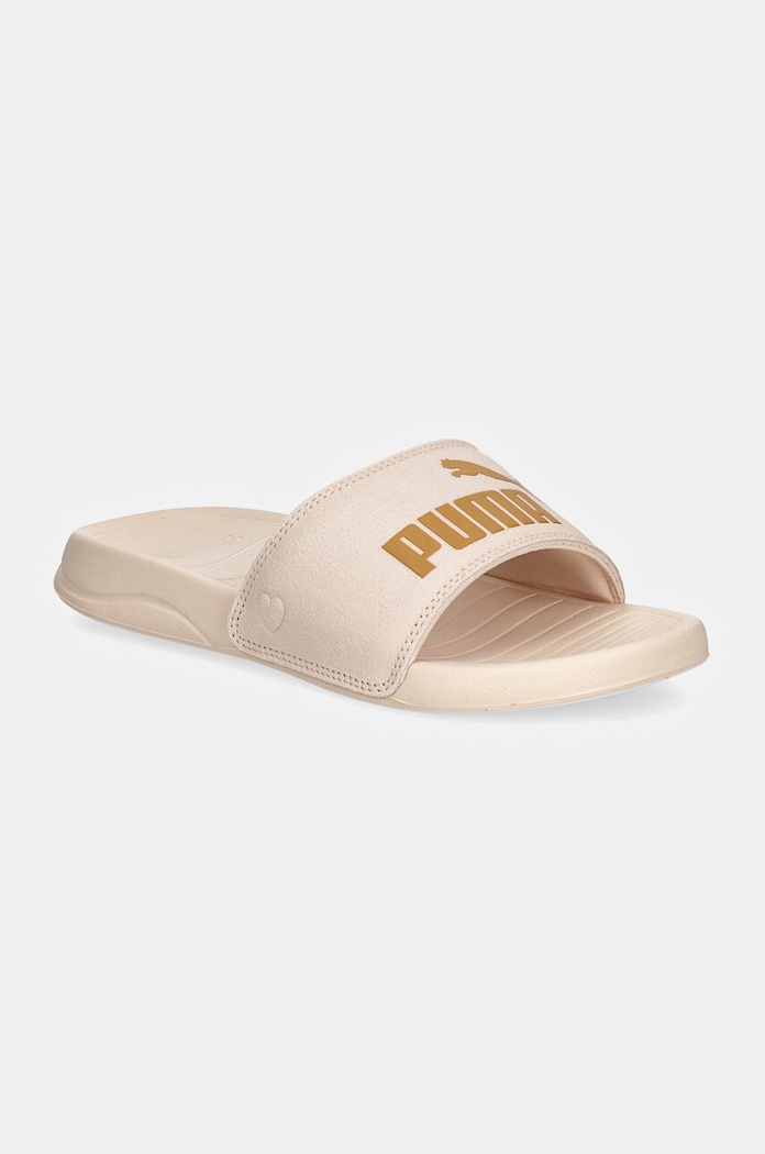 Semišové pantofle Puma Popcat 20 Coquette semišová kůže růžová 398491