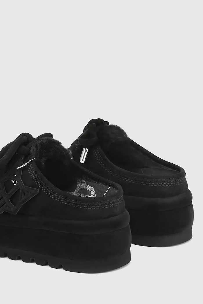 Încălțăminte Naked Wolfe papuci din piele intoarsa Blizzard Blizzard.Black negru