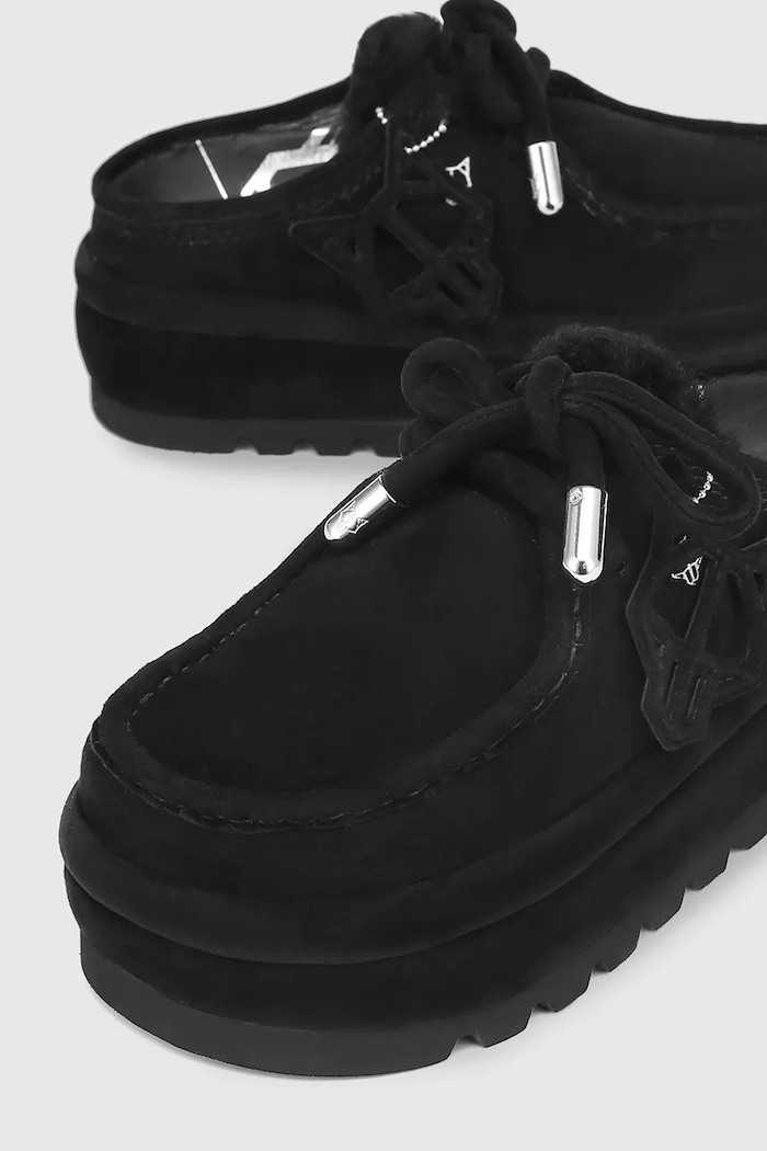 Naked Wolfe papuci din piele intoarsa Blizzard negru Blizzard.Black