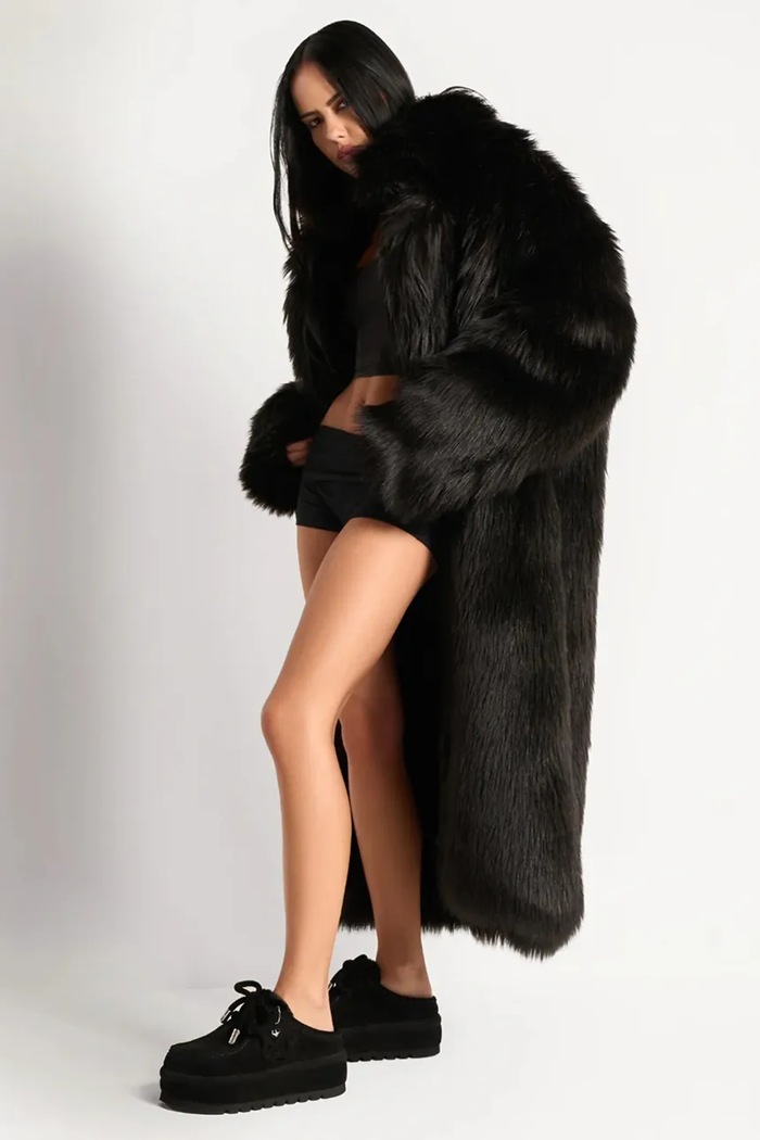 Naked Wolfe papuci din piele intoarsa Blizzard Blizzard.Black