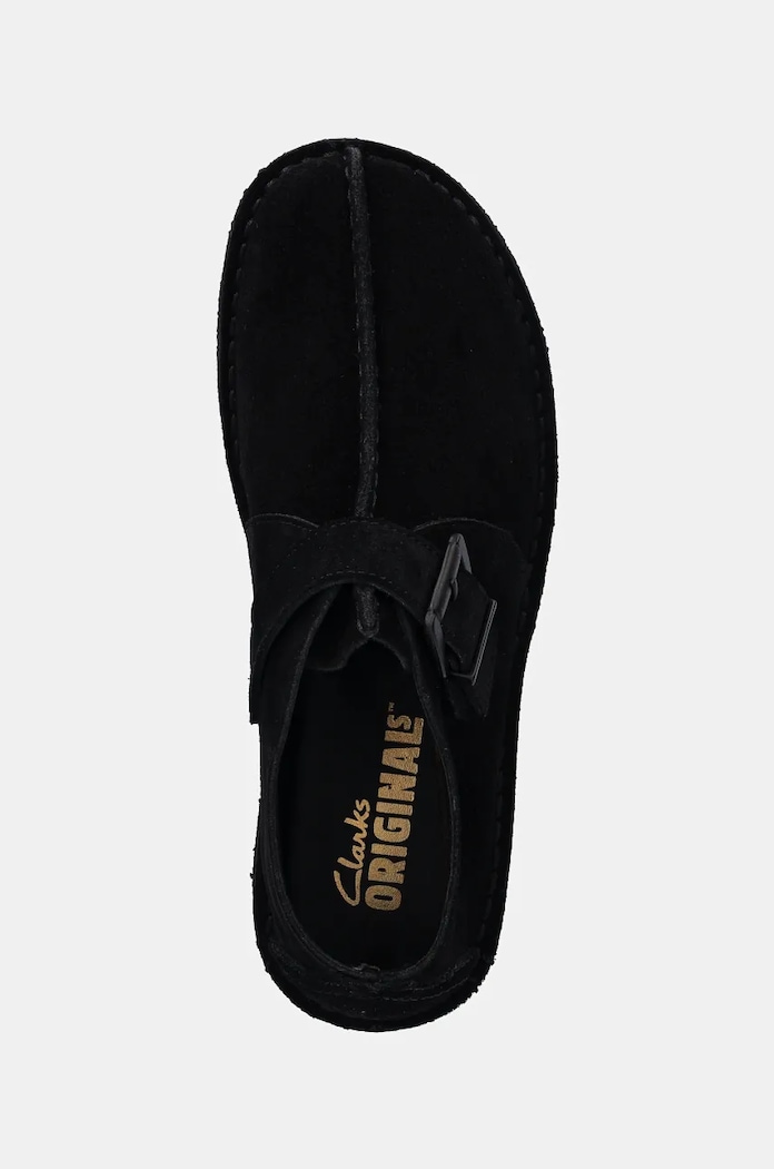Clarks Originals suede shoes Trek Buckle black 26177993