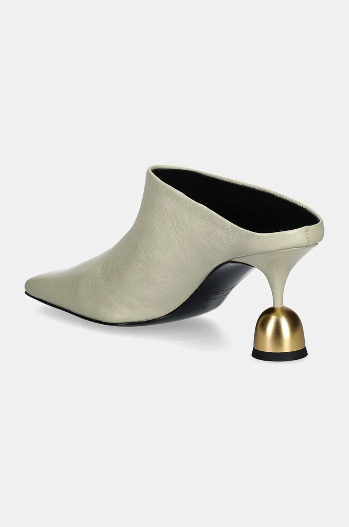 Παπούτσια Δερμάτινα mules Vanda Novak Donna Donna.Vintage μπεζ