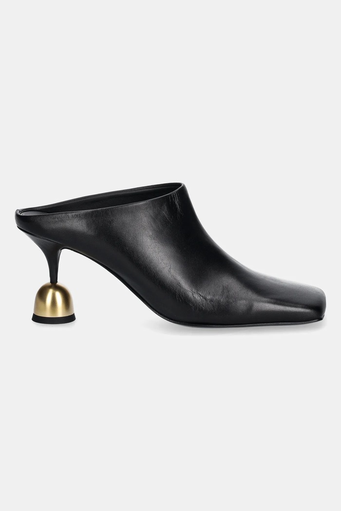 Δερμάτινα mules Vanda Novak Donna 5-8 cm μαύρο Donna.Deep.Black