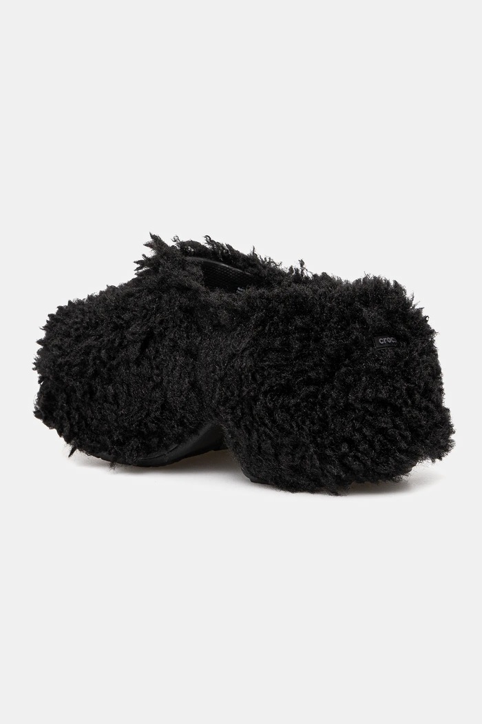 Obuv Šľapky Crocs Siren Shaggy Fur Clog 210910.001 čierna