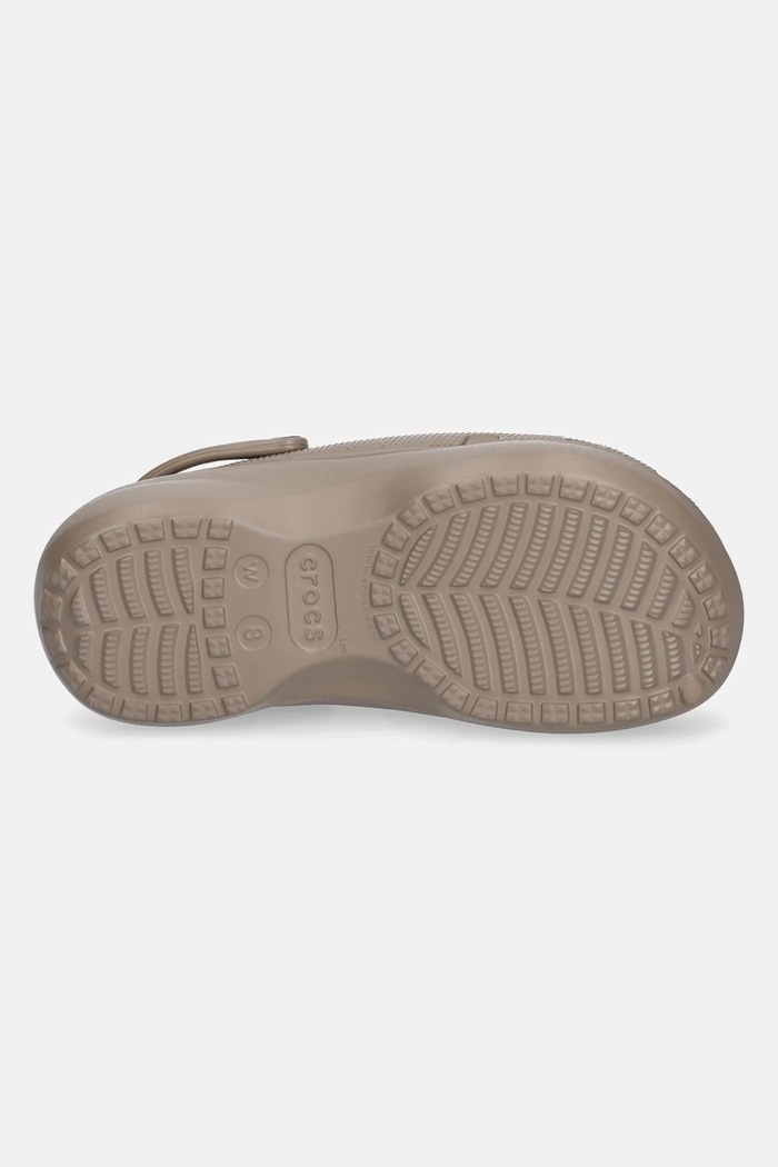 Šľapky Crocs Classic Platform Lined Clog 207938.197 hnedá