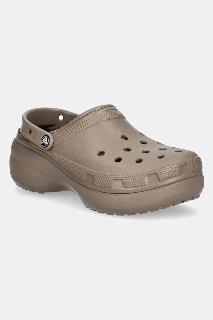 Pantofle Crocs Classic Platform Lined Clog další hnědá 207938.199