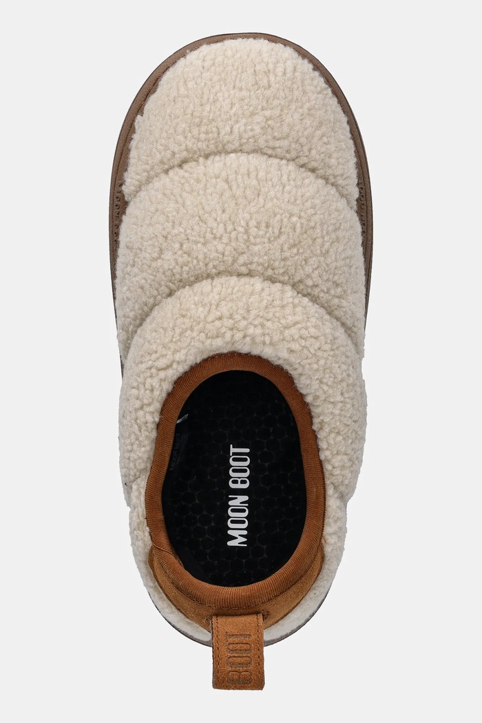 Moon Boot papuci de casa MB PARK PUFFER FLEECE bej 80D2470120.L007