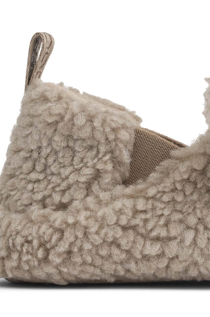 Deklice Otroški copati Liewood Maui Pile Slipper LW19239 bež