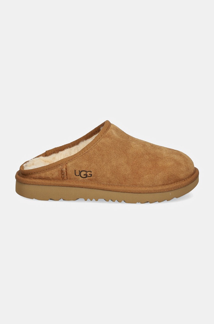 Dětské semišové papuče UGG KIDS' CLASSIC SLIP-ON 1161030K hnědá AW25