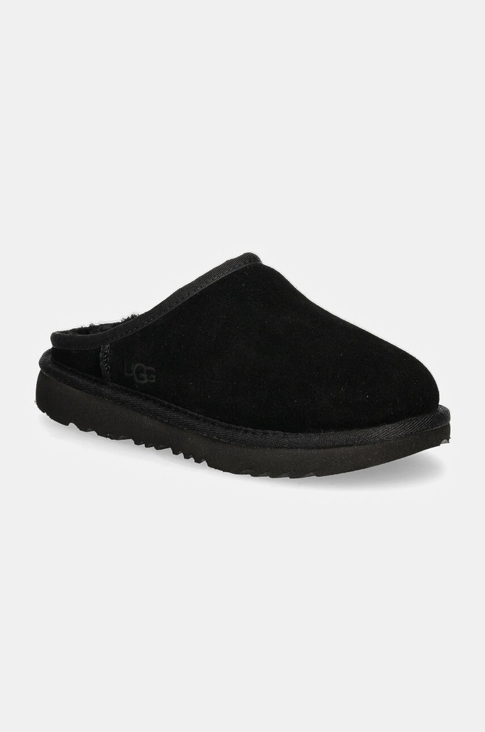 Παιδικές παντόφλες σουέτ UGG KIDS' CLASSIC SLIP-ON μαύρο 1161030K