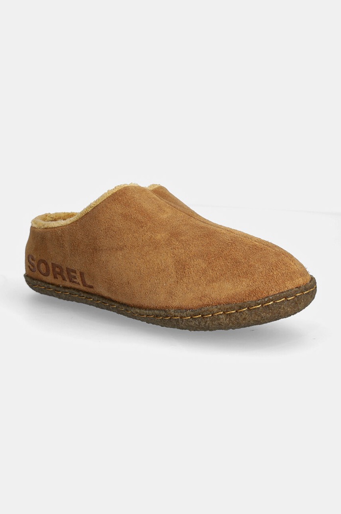 Детски велурени чехли Sorel YOUTH LANNER RIDGE кафяв 1929651